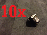 10x Snap-in On/Off Rocker Switch 2 3a Pin 12V 110V 250V  b22
