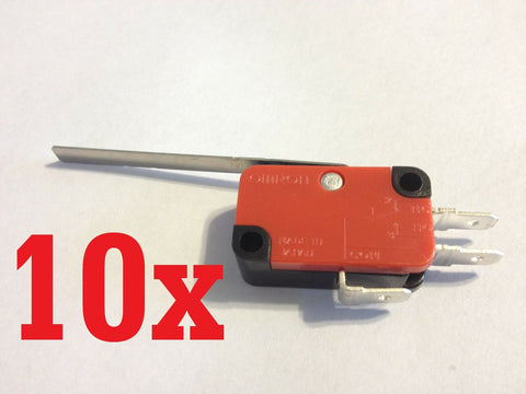 10 pieces Micro Limit Switch with 2" 50.8mm Lever V-153-1C25 15A 125/250VAC b23
