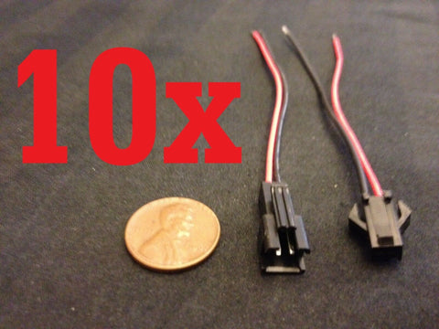 10 sets 10x Plug 2 Pin Socket Connector Lead jst avg lipo robot diy with wire a4