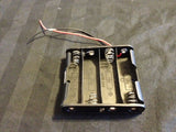 2  Plastic Battery Holder 4 AA Wire Leads cell 6v case