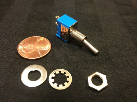 1x ON-OFF Toggle Switch SPST MTS-101 6mm 1/4 sub miniature on off 1pcs  b12
